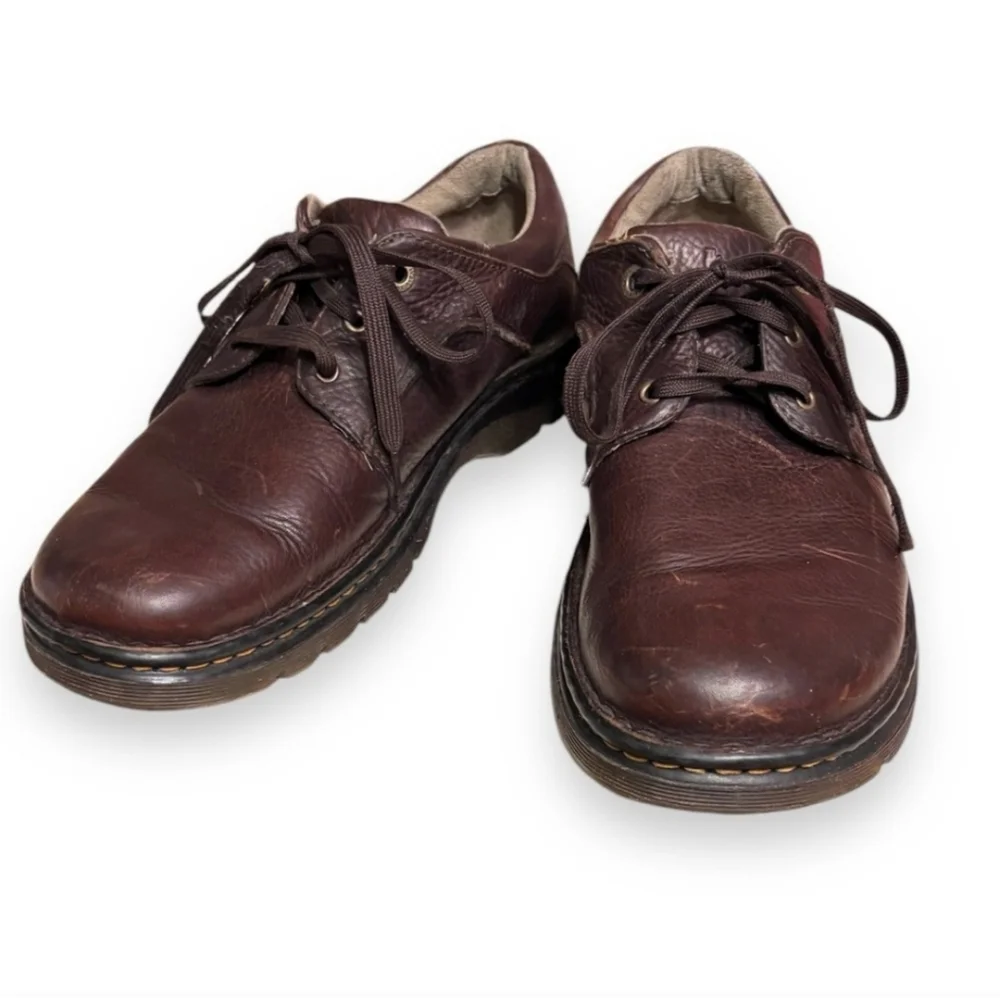 DR. MARTENS Ordell Brown Leather Oxford Shoes Style